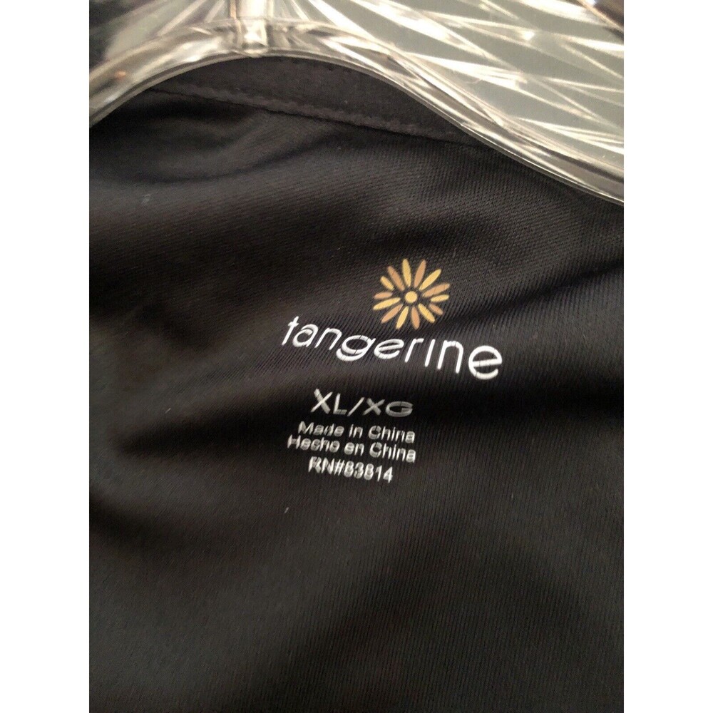 Tangerine Activewear Jacket Womens XL Black Zip Stretch Athletic Lightweight - Picture 4 of 5